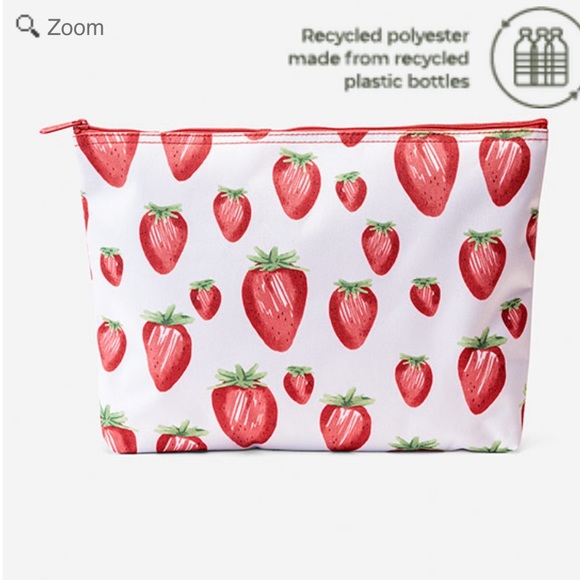 Fresh Strawberries Zipper Pouch - Picture 2 of 5